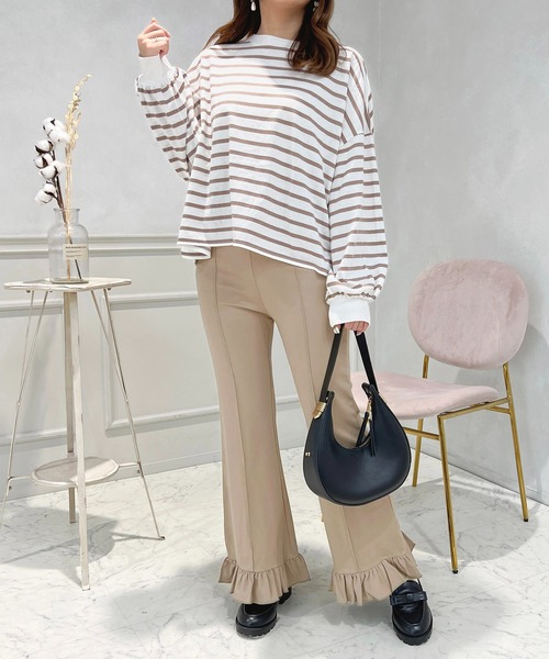 apres jour（アプレジュール）の「裾フリルパンツ【ZOZOTOWN限定アイテム】（その他パンツ・レディース・モカ/ブラック/杢グレー・MEDIUM/X-LARGE/SMALL）」の19枚目の写真