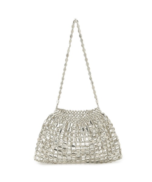 VIS（ビス）の「【2WAY】ビーズショルダーバッグ（ショルダーバッグ・レディース・シルバー・FREE）」の4枚目の写真