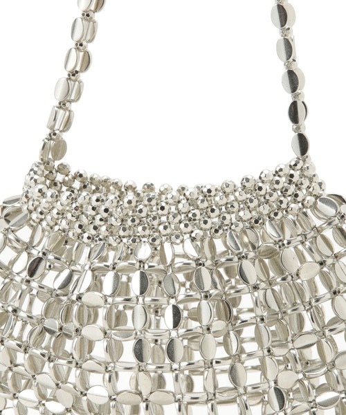 VIS（ビス）の「【2WAY】ビーズショルダーバッグ（ショルダーバッグ・レディース・シルバー・FREE）」の7枚目の写真