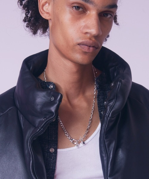 rehacer : Asymmetry Rose Chain Necklace / アシンメトリー ローズ チェーン ネックレス（ネックレス）｜rehacer（レアセル）