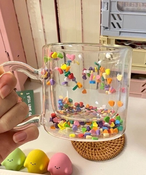 Made in I(メイドインアイ)の「Colorful Pop Double Wall Glass(グラス/マグカップ/タンブラー・レディース・クリア・FREE)」の7枚目の写真