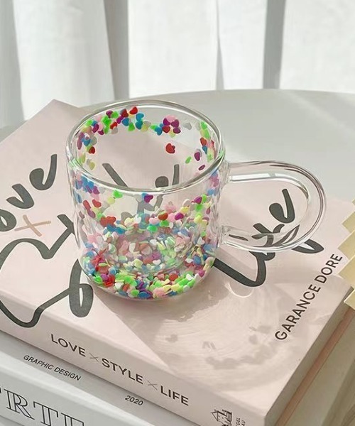 Made in I(メイドインアイ)の「Colorful Pop Double Wall Glass(グラス/マグカップ/タンブラー・レディース・クリア・FREE)」の9枚目の写真