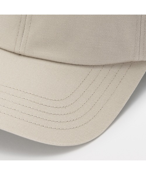 無印良品（ムジルシリョウヒン）の「コットンツイル　キャップ（キャップ・レディース・ライトイエロー/ライトベージュ/ブラック・55-59cm）」の12枚目の写真