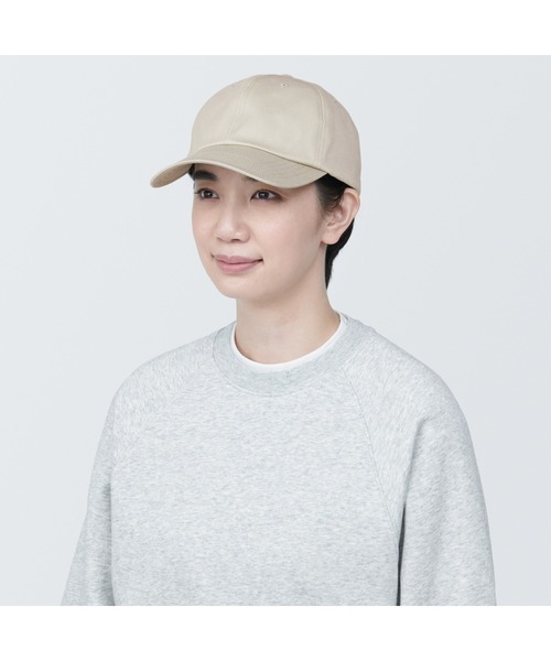 無印良品（ムジルシリョウヒン）の「コットンツイル　キャップ（キャップ・レディース・ライトイエロー/ライトベージュ/ブラック・55-59cm）」の14枚目の写真