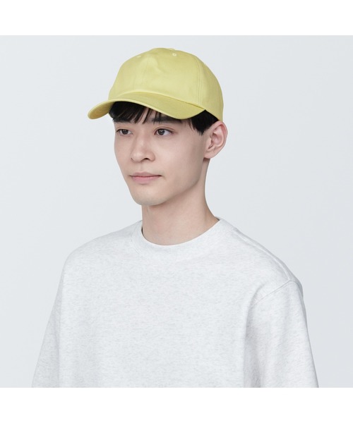 無印良品（ムジルシリョウヒン）の「コットンツイル　キャップ（キャップ・レディース・ライトイエロー/ライトベージュ/ブラック・55-59cm）」の10枚目の写真
