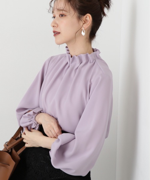 N.（N. Natural Beauty Basic）（エヌエヌナチュラルビューティーベーシック）の「◆ペーパーバックパフブラウス（シャツ/ブラウス・レディース・ピンク/グレー/ブラック/オフホワイト・MEDIUM）」の15枚目の写真