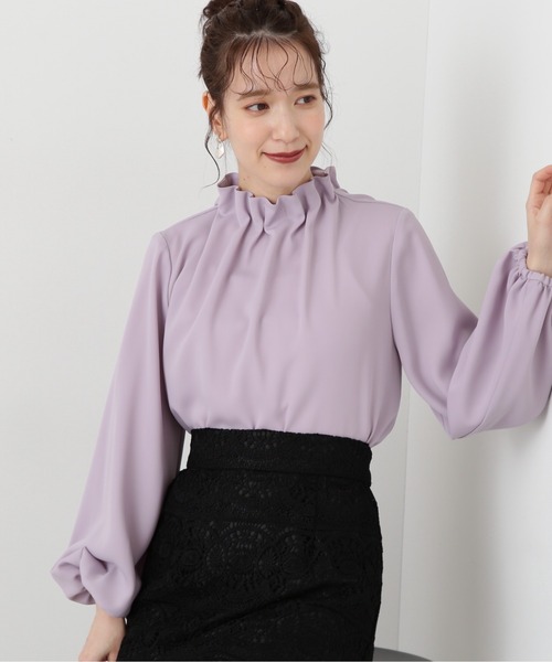 N.（N. Natural Beauty Basic）（エヌエヌナチュラルビューティーベーシック）の「◆ペーパーバックパフブラウス（シャツ/ブラウス・レディース・ピンク/グレー/ブラック/オフホワイト・MEDIUM）」の16枚目の写真