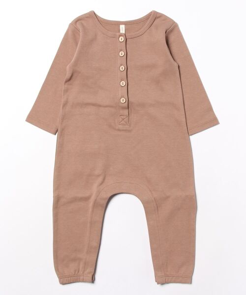 【セール】【Bs】【it】【Quincy Mae】LONG SLEEVE JUMPSUIT | COCOA（その他ベビー用品）｜Quincy Mae（クインシーメイ）