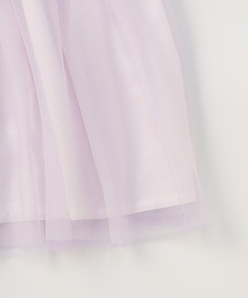 COMME CA ISM（コムサイズム）の「ポンチ×チュール ワンピース(110-130cm)（ワンピース・キッズ・ライラック/ブラック・120cm/130cm/110cm）」の7枚目の写真