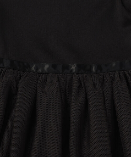 COMME CA ISM（コムサイズム）の「ポンチ×チュール ワンピース(110-130cm)（ワンピース・キッズ・ライラック/ブラック・120cm/130cm/110cm）」の3枚目の写真