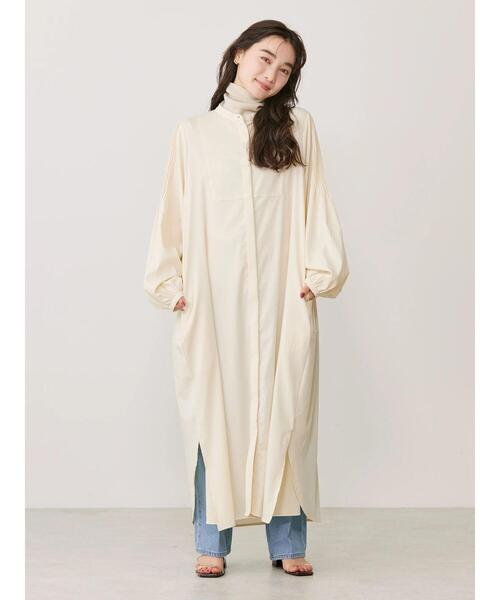 AMERICAN HOLIC(アメリカンホリック)の「フレアシャツワンピース(シャツワンピース・レディース・アイボリー/ブラック・M/L)」の9枚目の写真