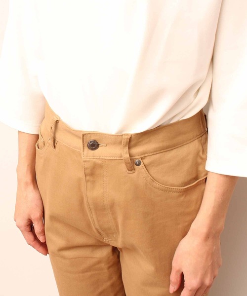 MB mint breeze（エムビーミントブリーズ）の「【L～6L 大きいサイズ】ツイル すっきり ストレート パンツ（その他パンツ・レディース・キャメル/オフホワイト/ブラック・LL/3L/4L/5L/6L/L）」の21枚目の写真