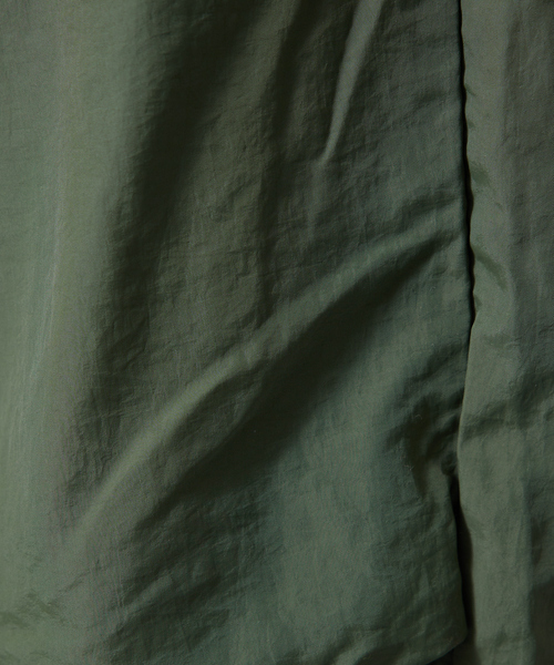 ABAHOUSE（アバハウス）の「2WAY NYLON EASY ワイドシルエット ミリタリー/サーカスパンツ/スノーパンツ/裏メッシュパラシュートパンツ（カーゴパンツ・メンズ・ブラック/カーキ/グレー・M/L/XL）」の14枚目の写真