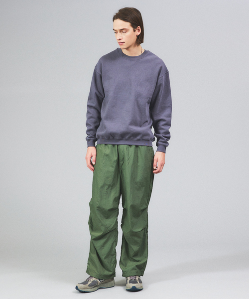 ABAHOUSE（アバハウス）の「2WAY NYLON EASY ワイドシルエット ミリタリー/サーカスパンツ/スノーパンツ/裏メッシュパラシュートパンツ（カーゴパンツ・メンズ・ブラック/カーキ/グレー・M/L/XL）」の15枚目の写真