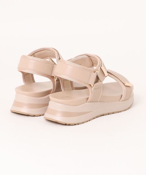 【最終価格】ヒミコ　メタルパーツスポーツサンダル/647201ベージュ 23.5 ヒミコ 卑弥呼 【HIMIKO Lite】メタルパーツスポーツサンダル