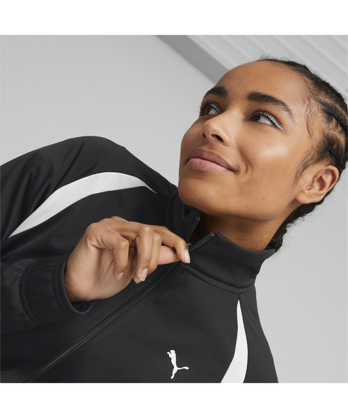 PUMA（プーマ）の「PUMA プーマ ウィメンズ クラシック トリコット スーツ 上下セット（ジャージ・レディース・ターコイズブルー/ブラック・MEDIUM/SMALL/LARGE/X-LARGE）」の5枚目の写真