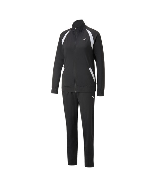 PUMA（プーマ）の「PUMA プーマ ウィメンズ クラシック トリコット スーツ 上下セット（ジャージ・レディース・ターコイズブルー/ブラック・MEDIUM/SMALL/LARGE/X-LARGE）」の10枚目の写真
