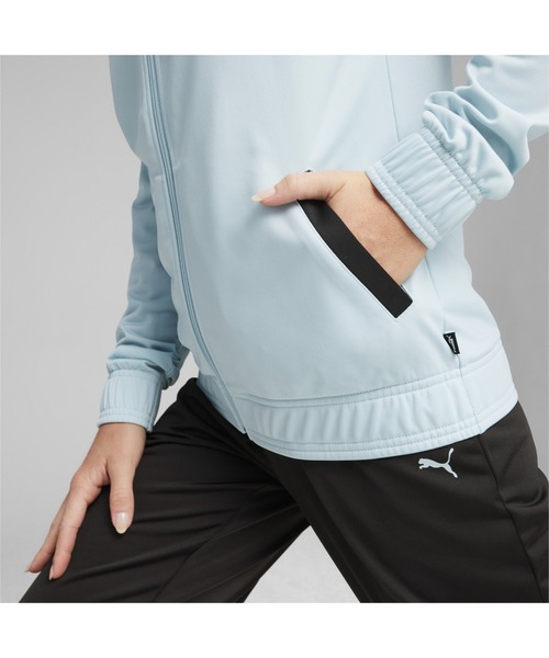 PUMA（プーマ）の「PUMA プーマ ウィメンズ クラシック トリコット スーツ 上下セット（ジャージ・レディース・ターコイズブルー/ブラック・MEDIUM/SMALL/LARGE/X-LARGE）」の11枚目の写真