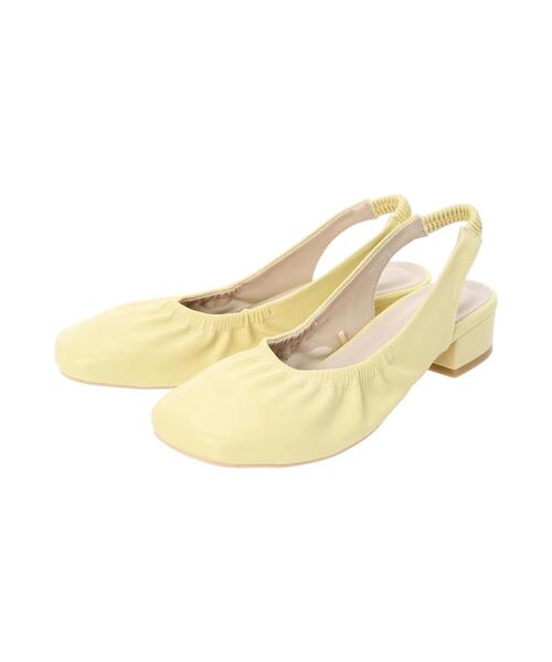 Samansa Mos2 blue（サマンサモスモスブルー）の「【ふっくらクッション】バックストラップパンプス（ドレスシューズ・レディース・ブラック/イエロー/キナリ・M/L）」の20枚目の写真