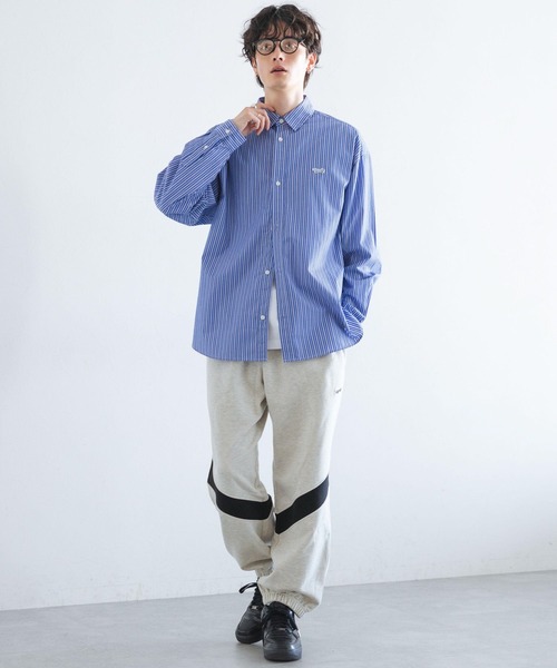 SIGNAL SPORTS（シグナルスポーツ）の「【SIGNAL SPORTS】切り替えロゴワイドスウェットパンツ（スウェットパンツ・メンズ・ホワイト/ブラック・FREE）」の3枚目の写真