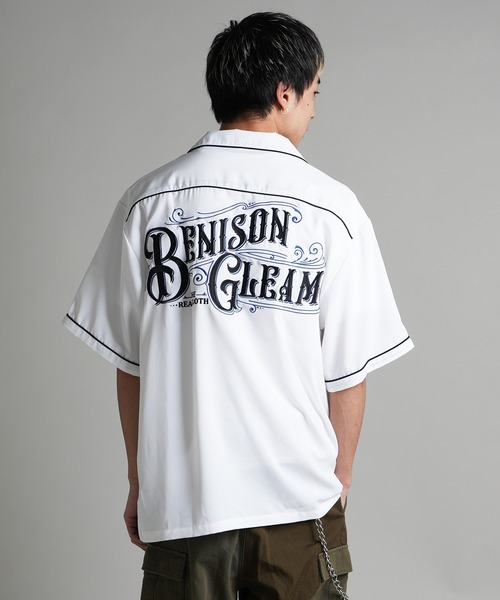 JACKROSE(ジャックローズ)の「JE-刺繍 WORK SHIRT SS(シャツ/ブラウス・メンズ・ホワイト/ブラック/ベージュ・M/L)」の1枚目の写真