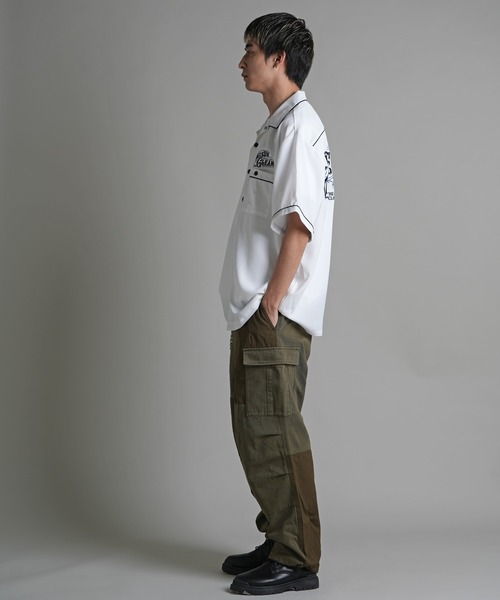 JACKROSE(ジャックローズ)の「JE-刺繍 WORK SHIRT SS(シャツ/ブラウス・メンズ・ホワイト/ブラック/ベージュ・M/L)」の10枚目の写真