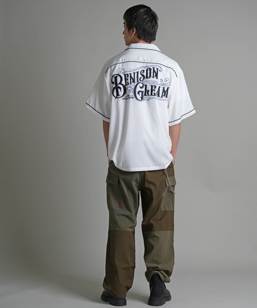 JACKROSE(ジャックローズ)の「JE-刺繍 WORK SHIRT SS(シャツ/ブラウス・メンズ・ホワイト/ブラック/ベージュ・M/L)」の12枚目の写真