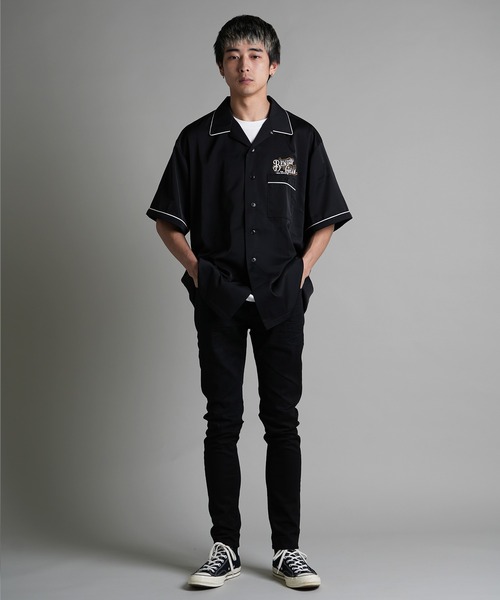 JACKROSE(ジャックローズ)の「JE-刺繍 WORK SHIRT SS(シャツ/ブラウス・メンズ・ホワイト/ブラック/ベージュ・M/L)」の19枚目の写真