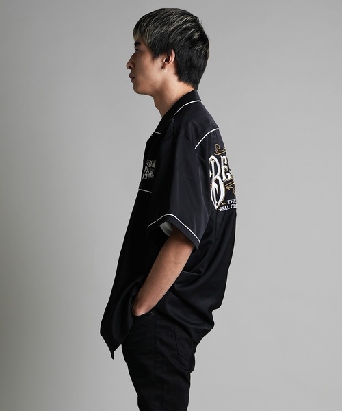 JACKROSE(ジャックローズ)の「JE-刺繍 WORK SHIRT SS(シャツ/ブラウス・メンズ・ホワイト/ブラック/ベージュ・M/L)」の15枚目の写真