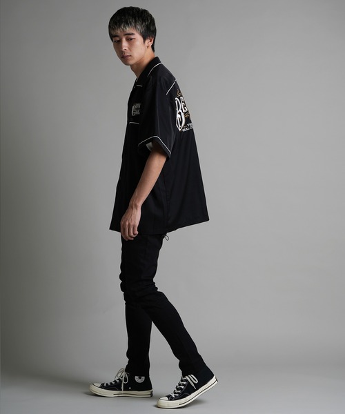 JACKROSE(ジャックローズ)の「JE-刺繍 WORK SHIRT SS(シャツ/ブラウス・メンズ・ホワイト/ブラック/ベージュ・M/L)」の21枚目の写真