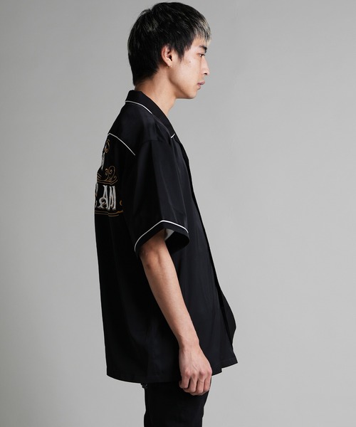 JACKROSE(ジャックローズ)の「JE-刺繍 WORK SHIRT SS(シャツ/ブラウス・メンズ・ホワイト/ブラック/ベージュ・M/L)」の18枚目の写真