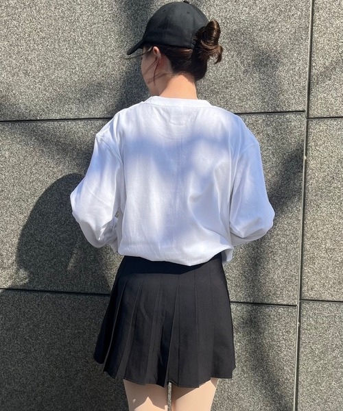 cuorequal(クオレコール)の「リボンモチーフロンT(Tシャツ/カットソー・レディース・ホワイト・L/M)」の9枚目の写真
