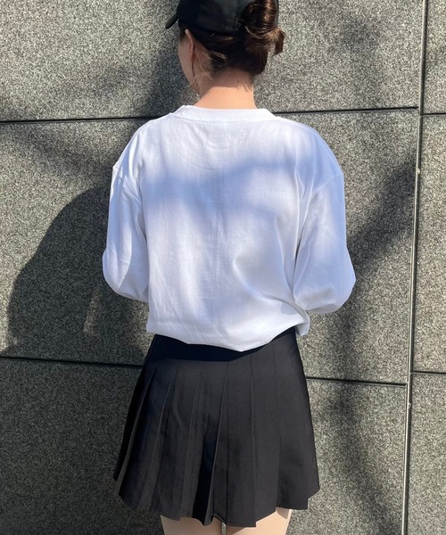 cuorequal(クオレコール)の「リボンモチーフロンT(Tシャツ/カットソー・レディース・ホワイト・L/M)」の10枚目の写真
