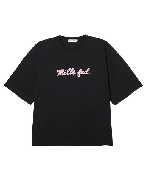tシャツ ICING LOGO WIDE L/S TEE レディース メンズ MILKFED. tシャツ ICING LOGO EMBROIDERY WIDE S/S TEE