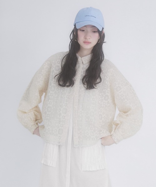 somari imagination（ソマリ イマジネーション）の「『シアーレースブラウス』（シャツ/ブラウス・レディース・スミクロ/アイボリー・FREE）」の16枚目の写真