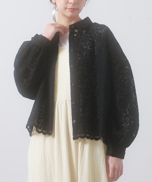 somari imagination（ソマリ イマジネーション）の「『シアーレースブラウス』（シャツ/ブラウス・レディース・スミクロ/アイボリー・FREE）」の15枚目の写真