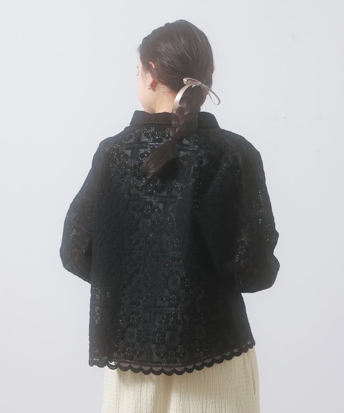 somari imagination（ソマリ イマジネーション）の「『シアーレースブラウス』（シャツ/ブラウス・レディース・スミクロ/アイボリー・FREE）」の13枚目の写真