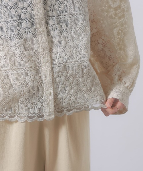somari imagination（ソマリ イマジネーション）の「『シアーレースブラウス』（シャツ/ブラウス・レディース・スミクロ/アイボリー・FREE）」の20枚目の写真
