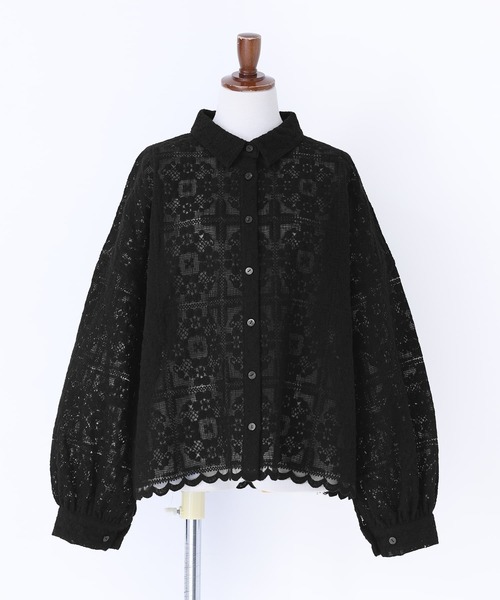 somari imagination（ソマリ イマジネーション）の「『シアーレースブラウス』（シャツ/ブラウス・レディース・スミクロ/アイボリー・FREE）」の9枚目の写真