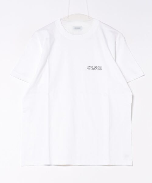 MACKINTOSH PHILOSOPHY（ﾏｯｷﾝﾄｯｼｭ ﾌｨﾛｿﾌｨｰ）の「【WEB＆一部店舗限定】5.6oz 天竺 クルーネックT（Tシャツ/カットソー・メンズ・オレンジ系その他5/ダークネイビー/ホワイト/グリーン系その他4/オフホワイト・38/40/42/36）」の3枚目の写真