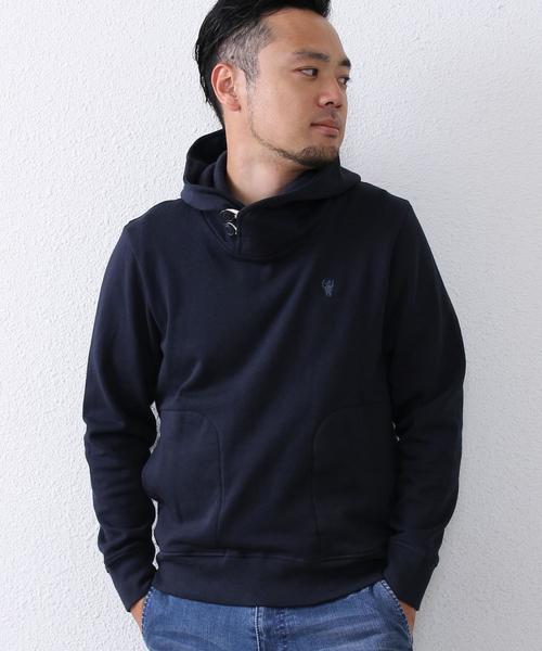 coen(コーエン)の「ボリュームネックスウェットパーカー(パーカー・メンズ・ネイビー/オフホワイト/オリーブ・MEDIUM/SMALL/X-LARGE/LARGE)」の3枚目の写真