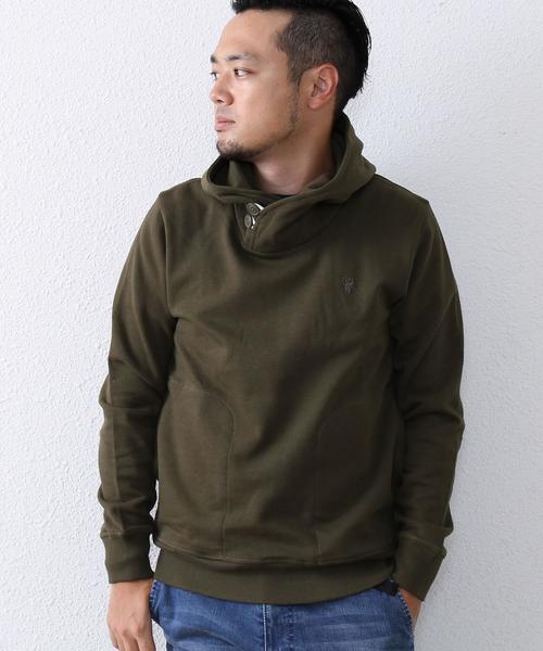 coen(コーエン)の「ボリュームネックスウェットパーカー(パーカー・メンズ・ネイビー/オフホワイト/オリーブ・MEDIUM/SMALL/X-LARGE/LARGE)」の2枚目の写真