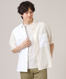 TAKEO KIKUCHI（タケオキクチ）の「【Made in JAPAN】パーツブロッキング 半袖シャツ（シャツ/ブラウス・メンズ）」