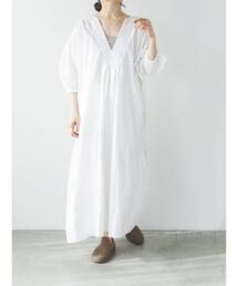 前後2WAYステッチワンピース