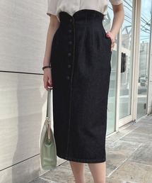 an another angelus | フロント釦ハイウエストタイトスカート(スカート)