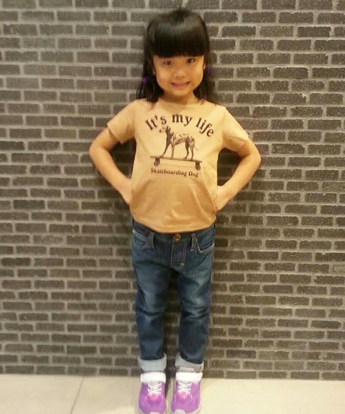 Lee(リー)の「【Lee×CIAOPANIC TYPY】KIDS リー別注デニムパンツ(デニムパンツ・キッズ・ブルー/ダークブルー・100/120/110/90/130)」の2枚目の写真