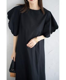 &. NOSTALGIA | 【ZOZO限定】スカラップスリーブワンピース(ワンピース)