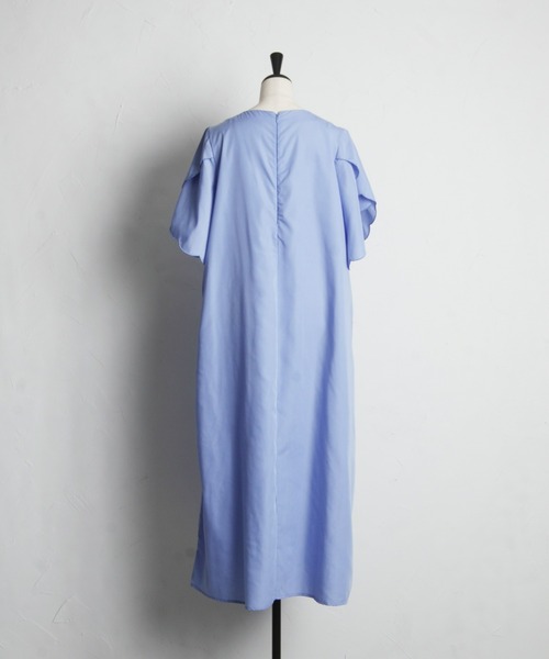 &. NOSTALGIA(アンドドットノスタルジア)の「【ZOZO限定】スカラップスリーブワンピース(ワンピース・レディース・サックスブルー/ブラック・M)」の14枚目の写真