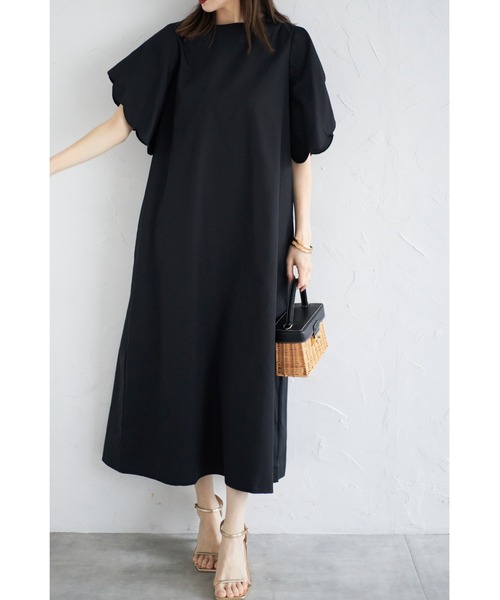 &. NOSTALGIA(アンドドットノスタルジア)の「【ZOZO限定】スカラップスリーブワンピース(ワンピース・レディース・サックスブルー/ブラック・M)」の18枚目の写真