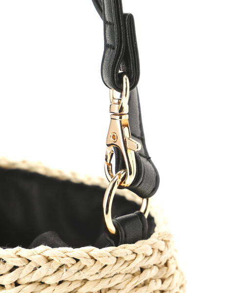 N.（N. Natural Beauty Basic）（エヌエヌナチュラルビューティーベーシック）の「◆２ＷＡＹフリルカゴショルダーバッグ（ショルダーバッグ・レディース・ブラック・ﾌﾘ-）」の6枚目の写真